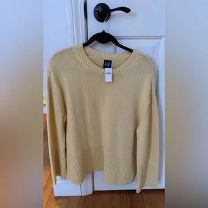 GAP Oversized Knit Sweater Soft Yellow Women’s Size Small